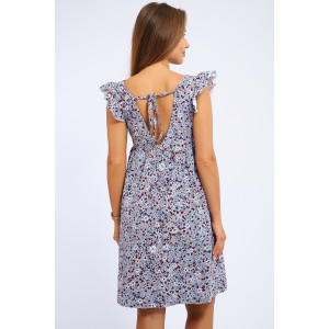 Сарафан женский №83810 кулирка (последний размер) серо-голубой 48,50