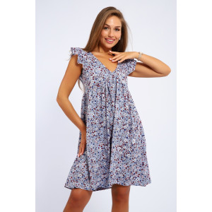 Сарафан женский №83810 кулирка (последний размер) серо-голубой 48,50