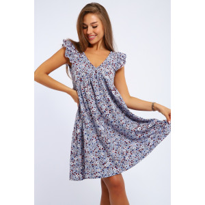 Сарафан женский №83810 кулирка (последний размер) серо-голубой 48,50