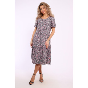 Платье женское №51183 кулирка (последний размер) тауп 54