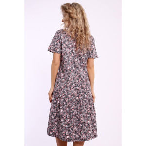 Платье женское №51183 кулирка (последний размер) тауп 54