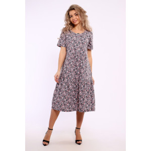 Платье женское №51183 кулирка (последний размер) тауп 54