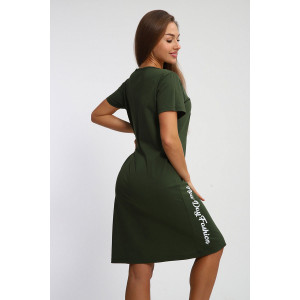 Туника женская №222 кулирка (последний размер) хаки 52