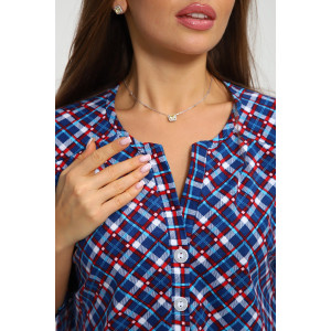 Рубашка-туника женская №212.2 кулирка (последний размер) синий 50