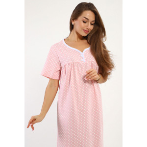 Сорочка женская №236 кулирка (последний размер) розовый 62