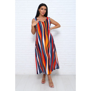 Сарафан женский №091.2 кулирка (последний размер) красный 48,52