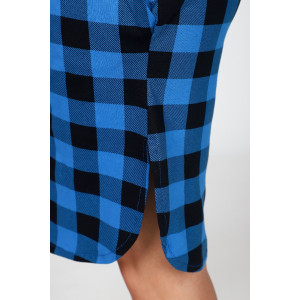 Халат-туника женский М-679 кулирка (последний размер) черно-синий 54,58