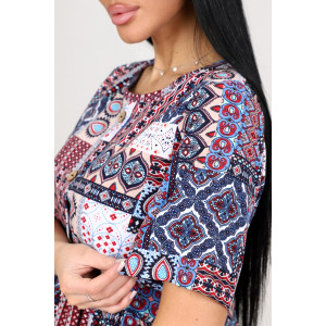 Платье женское М-981 "Этнос" кулирка (последний размер) 48