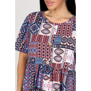 Платье женское М-981 "Этнос" кулирка (последний размер) 48