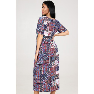 Платье женское М-981 "Этнос" кулирка (последний размер) 48