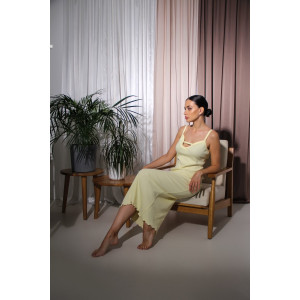 Сарафан женский №78563 кашкорсе (последний размер) желтый 44,46