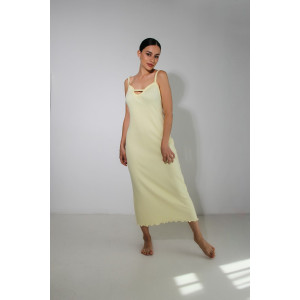 Сарафан женский №78563 кашкорсе (последний размер) желтый 44,46