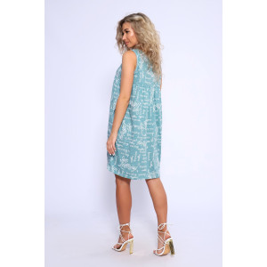 Сарафан женский №13218 кулирка (последний размер) зеленый 50