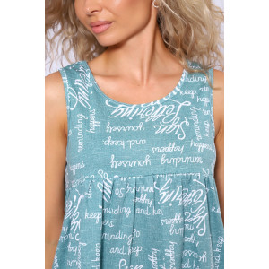 Сарафан женский №13218 кулирка (последний размер) зеленый 50