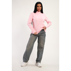 Водолазка женская №74721 кашкорсе (последний размер) розовый 54