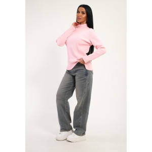 Водолазка женская №74721 кашкорсе (последний размер) розовый 54