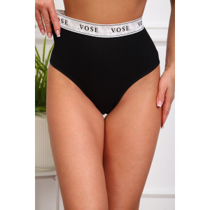 Трусы женские №64960 лапша (р-ры: 50-54) черный