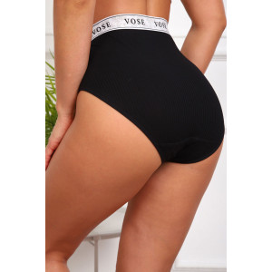 Трусы женские №64960 лапша (р-ры: 50-54) черный