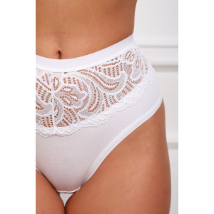 Трусы женские №64958 хлопок стрейч (р-ры: 46-50) белый