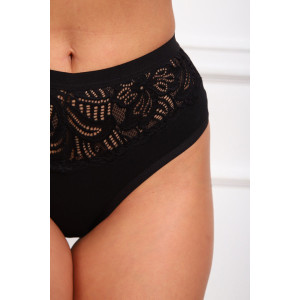 Трусы женские №64958 хлопок стрейч (р-ры: 46-50) черный