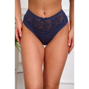 Трусы женские №64957 лапша (р-ры: 46-58) синий