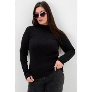 Водолазка женская №52713 кашкорсе (последний размер) черный 46-48