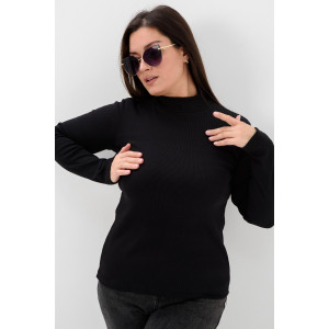 Водолазка женская №52713 кашкорсе (последний размер) черный 46-48