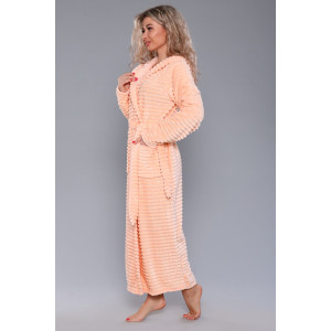 Халат женский №5721 микрофибра (последний размер) персиковый 50