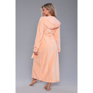 Халат женский №5721 микрофибра (последний размер) персиковый 50
