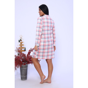 Халат женский №71086 кулирка (последний размер) розовый 48