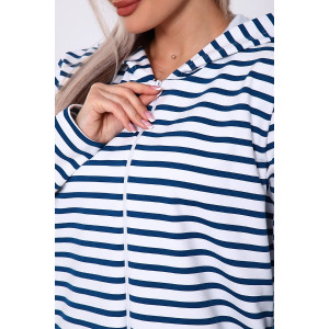 Толстовка женская 732 футер 2-х нитка (последний размер) синий дымка 52,56