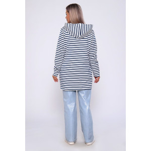 Толстовка женская 732 футер 2-х нитка (последний размер) синий дымка 52,56