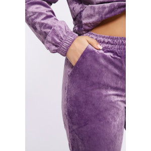 Костюм двойка женский "QUEEN BEE 2" велюр (последний размер) лаванда 46,54