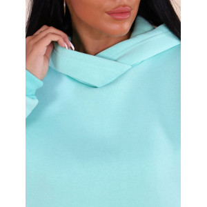 Костюм двойка женский 399 "XXI" футер 3-х нитка с начесом (последний размер) мятный 48,52