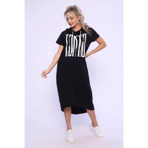 Платье женское 494 "Tokyo" кулирка (последний размер) черный 48