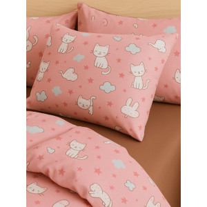 Наволочки классические полиэстер "Кошачьи объятия" (2 шт.)