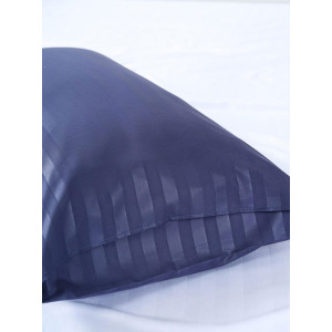 Наволочки классические страйп-полиэстер "Синий бархат" (2 шт.)