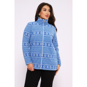 Костюм двойка женский 628 флис (последний размер) синий 54