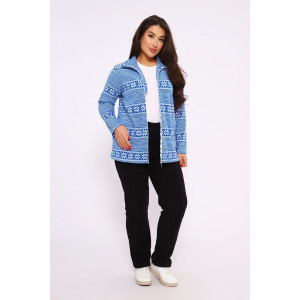 Костюм двойка женский 628 флис (последний размер) синий 54