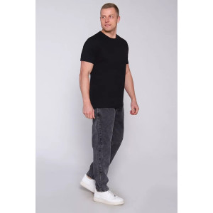 Футболка мужская 2226 "BASE" кулирка (последний размер) черный 54