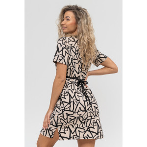 Халат женский №36883 кулирка (последний размер) молочный 48