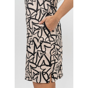 Халат женский №36883 кулирка (последний размер) молочный 48