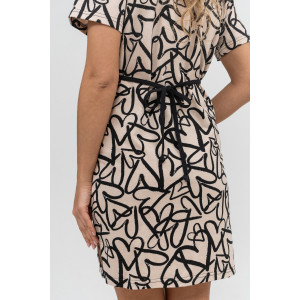 Халат женский №36883 кулирка (последний размер) молочный 48