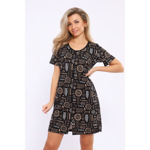 Халат женский №36867 кулирка (последний размер) бежевый 52