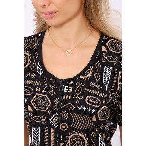 Халат женский №36867 кулирка (последний размер) бежевый 52