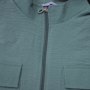 Костюм двойка женский №31836 сингапур (последний размер) зеленый 50