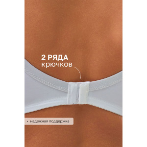 Бюстгальтер женский 21391 OIRO кружево на косточках (последний размер) белый 95D,100E