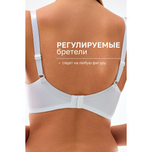 Бюстгальтер женский 21391 OIRO кружево на косточках (последний размер) белый 95D,100E