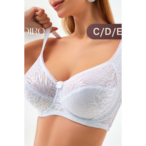 Бюстгальтер женский 21391 OIRO кружево на косточках (последний размер) белый 95D,100E