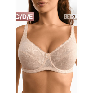 Бюстгальтер женский кружевной OIRO 1415013 (последний размер) бежевый 80С
